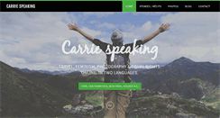 Desktop Screenshot of carriespeaking.com